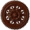Ekena Millwork York Ceiling Medallion (Fits Canopies up to 3 5/8"), 21 5/8"OD x 2 1/2"P, Burnished Mahogany Crackle CM21YOBMC - alternate 1